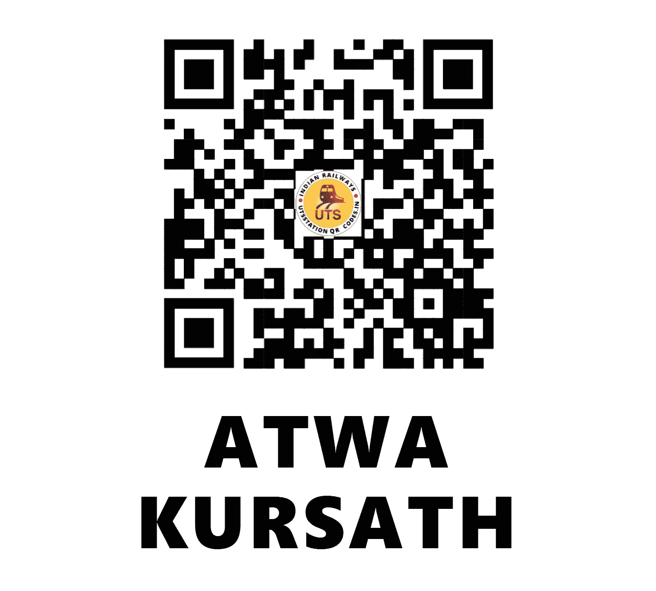 UTS QR Code for ATWA KURSATH - ATKS (NR - UTTAR PRADESH)